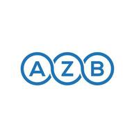 AZB brief logo ontwerp op witte achtergrond. azb creatieve initialen brief logo concept. azb brief ontwerp. vector