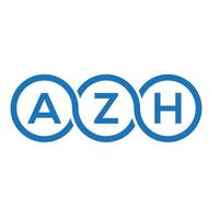 azh brief logo ontwerp op witte achtergrond. azh creatieve initialen brief logo concept. azh brief ontwerp. vector