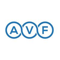 AV brief logo ontwerp op witte achtergrond. avf creatieve initialen brief logo concept. avf brief ontwerp. vector