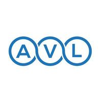 avl brief logo ontwerp op witte achtergrond. avl creatieve initialen brief logo concept. avl brief ontwerp. vector