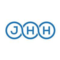 jhh brief logo ontwerp op witte achtergrond. jhh creatieve initialen brief logo concept. jhh brief ontwerp. vector