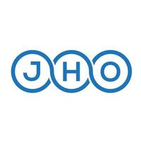 jho brief logo ontwerp op witte achtergrond. jho creatieve initialen brief logo concept. jho brief ontwerp. vector