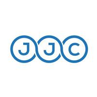 jjc brief logo ontwerp op witte achtergrond. jjc creatieve initialen brief logo concept. jjc brief ontwerp. vector
