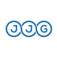 jjg brief logo ontwerp op witte achtergrond. jjg creatieve initialen brief logo concept. jjg brief ontwerp. vector