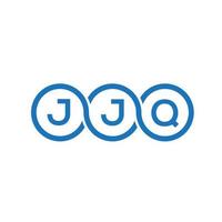 jjq brief logo ontwerp op witte achtergrond. jjq creatieve initialen brief logo concept. jjq brief ontwerp. vector