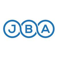 jba brief logo ontwerp op witte achtergrond. jba creatieve initialen brief logo concept. jba-briefontwerp. vector
