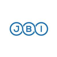 jbi brief logo ontwerp op witte achtergrond. jbi creatieve initialen brief logo concept. jbi brief ontwerp. vector