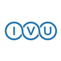 ivu brief logo ontwerp op witte achtergrond. ivu creatieve initialen brief logo concept. ivu-briefontwerp. vector