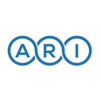 ari brief logo ontwerp op witte achtergrond. ari creatieve initialen brief logo concept. ari brief ontwerp. vector