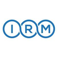 IRM brief logo ontwerp op witte achtergrond. irm creatieve initialen brief logo concept. irm-briefontwerp. vector