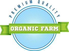 logo-ontwerp met woorden biologische boerderij vector