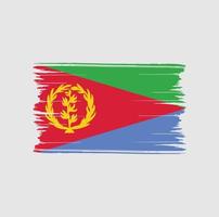 eritrea vlag penseelstreken. nationale vlag vector