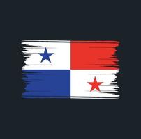 panama vlag penseelstreken. nationale vlag vector