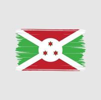 Burundese vlag penseelstreken. nationale vlag vector