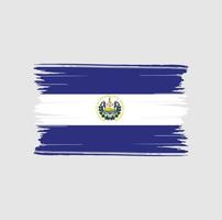 el salvador vlag penseelstreken. nationale vlag vector