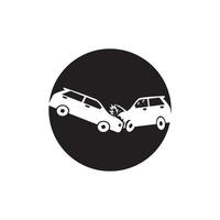 auto-ongeluk pictogram vector sjabloon illustratie