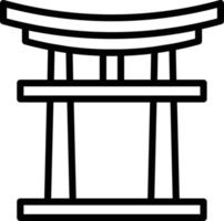 torii poort vectorillustratie op een background.premium kwaliteit symbolen.vector iconen voor concept en grafisch ontwerp. vector