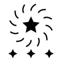 glyph-pictogram voor nieuwjaarsviering vector