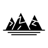 wild berg glyph icoon vector