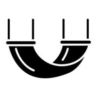 hangmat glyph icon vector