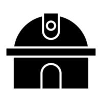 observatorium glyph icoon vector