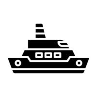 schip glyph icoon vector