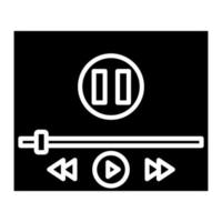 muziekspeler glyph-pictogram vector