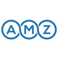 AMZ brief logo ontwerp op witte achtergrond. amz creatieve initialen brief logo concept. amz brief ontwerp. vector