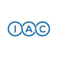 iac brief logo ontwerp op witte achtergrond. iac creatieve initialen brief logo concept. iac brief ontwerp. vector