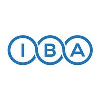 iba brief logo ontwerp op witte achtergrond. iba creatieve initialen brief logo concept. iba brief ontwerp. vector