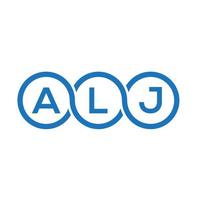 alj brief logo ontwerp op witte achtergrond. alj creatieve initialen brief logo concept. alj brief ontwerp. vector