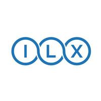 ilx brief logo ontwerp op witte achtergrond. ilx creatieve initialen brief logo concept. ilx brief ontwerp. vector