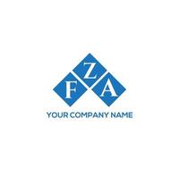 fza brief logo ontwerp op witte achtergrond. fza creatieve initialen brief logo concept. fza brief ontwerp. vector