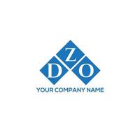 dzo brief logo ontwerp op witte achtergrond. dzo creatieve initialen brief logo concept. dzo brief ontwerp. vector