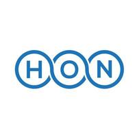 hon brief logo ontwerp op witte achtergrond. hon creatieve initialen brief logo concept. hon brief ontwerp. vector