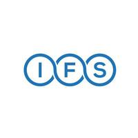 ifs brief logo ontwerp op witte achtergrond. ifs creatieve initialen brief logo concept. ifs brief ontwerp. vector