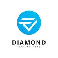 diamant logo vector ontwerpsjabloon