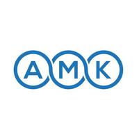 amk brief logo ontwerp op witte achtergrond. amk creatieve initialen brief logo concept. amk brief ontwerp. vector