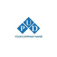 pud brief logo ontwerp op witte achtergrond. pud creatieve initialen brief logo concept. pud brief ontwerp. vector