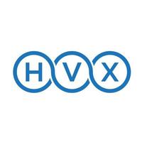 hvx brief logo ontwerp op witte achtergrond. hvx creatieve initialen brief logo concept. hvx-briefontwerp. vector