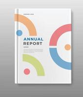 jaarverslag omslag boekontwerp vector