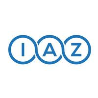 IAZ brief logo ontwerp op witte achtergrond. iaz creatieve initialen brief logo concept. iaz brief ontwerp. vector