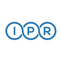 IPR brief logo ontwerp op witte achtergrond. ipr creatieve initialen brief logo concept. ipr brief ontwerp. vector