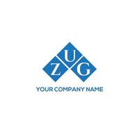 zug brief logo ontwerp op witte achtergrond. zug creatieve initialen brief logo concept. zug brief ontwerp. vector