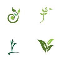 natuur blad pictogram en symbool sjabloon vector