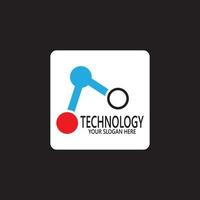 technologie logo ontwerp vector sjabloon