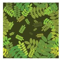 naadloze patroon groene bladeren vector