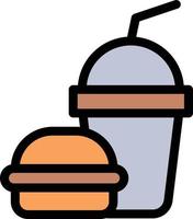 hamburger drankje vectorillustratie op een background.premium kwaliteit symbolen.vector iconen voor concept en grafisch ontwerp. vector