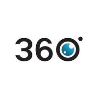 360 graden vector iconen ontwerpsjabloon