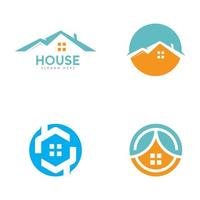 huis en appartement logo vectorillustratie vector